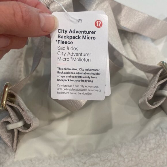 LULULEMON CITY ADVENTURER BACK PACK MICRO * FLEECE * 3L - Picture 7 of 8